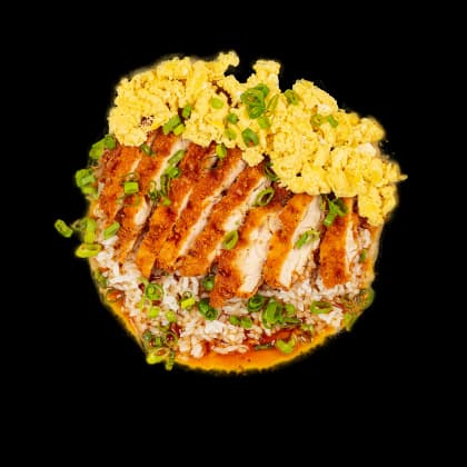 Курица тонкацу с рисом